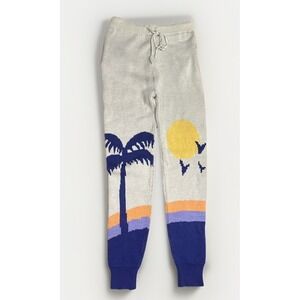 Miss Sparkling Small Paradise Joggers Knit Sunset Pattern Drawstring Waist‎